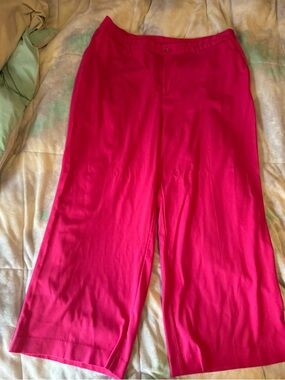 Ava & Viv Hot Pink Wide-Leg Trousers